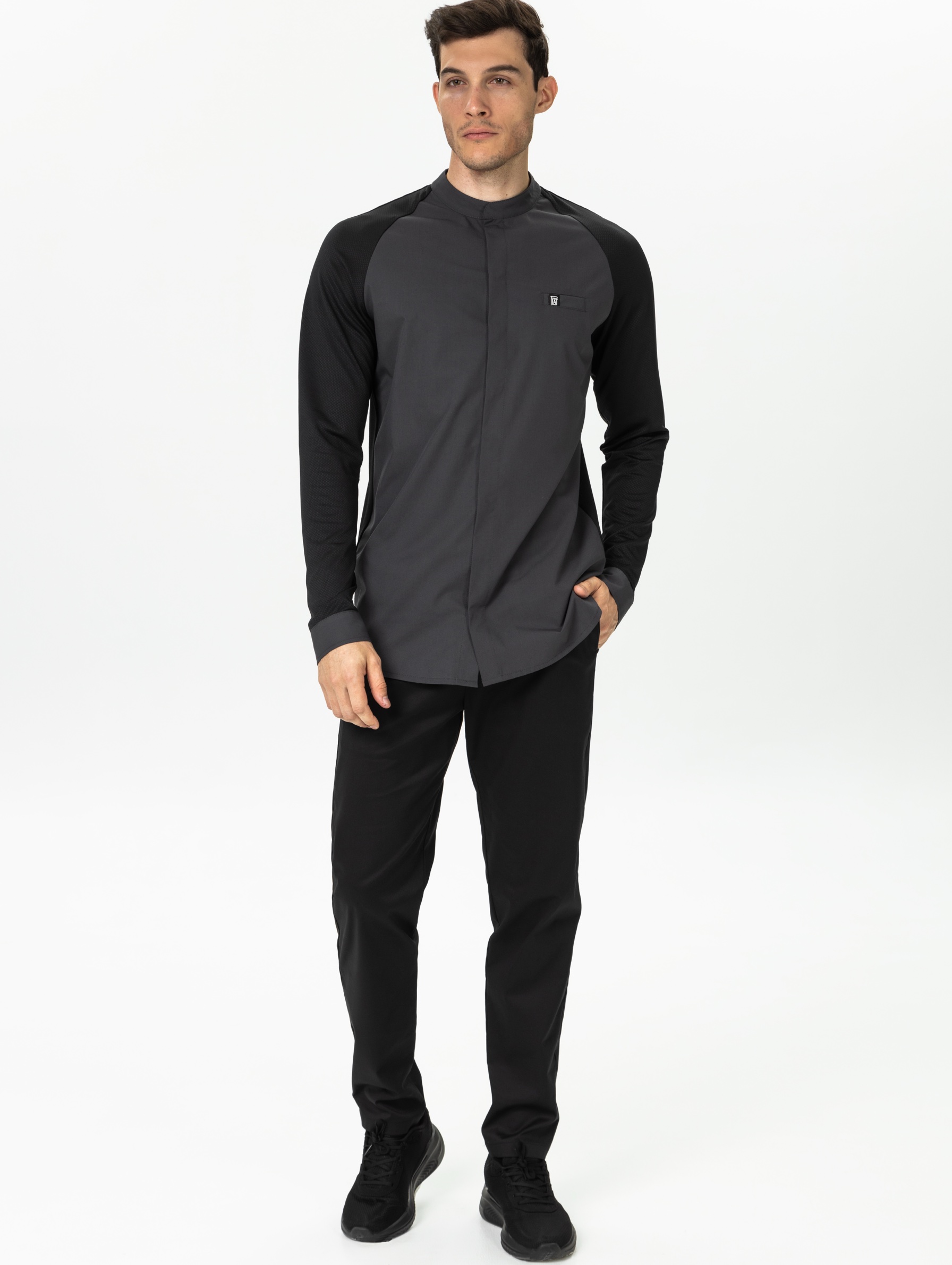 Поварской китель, SKIN, серый PLAT  Россия