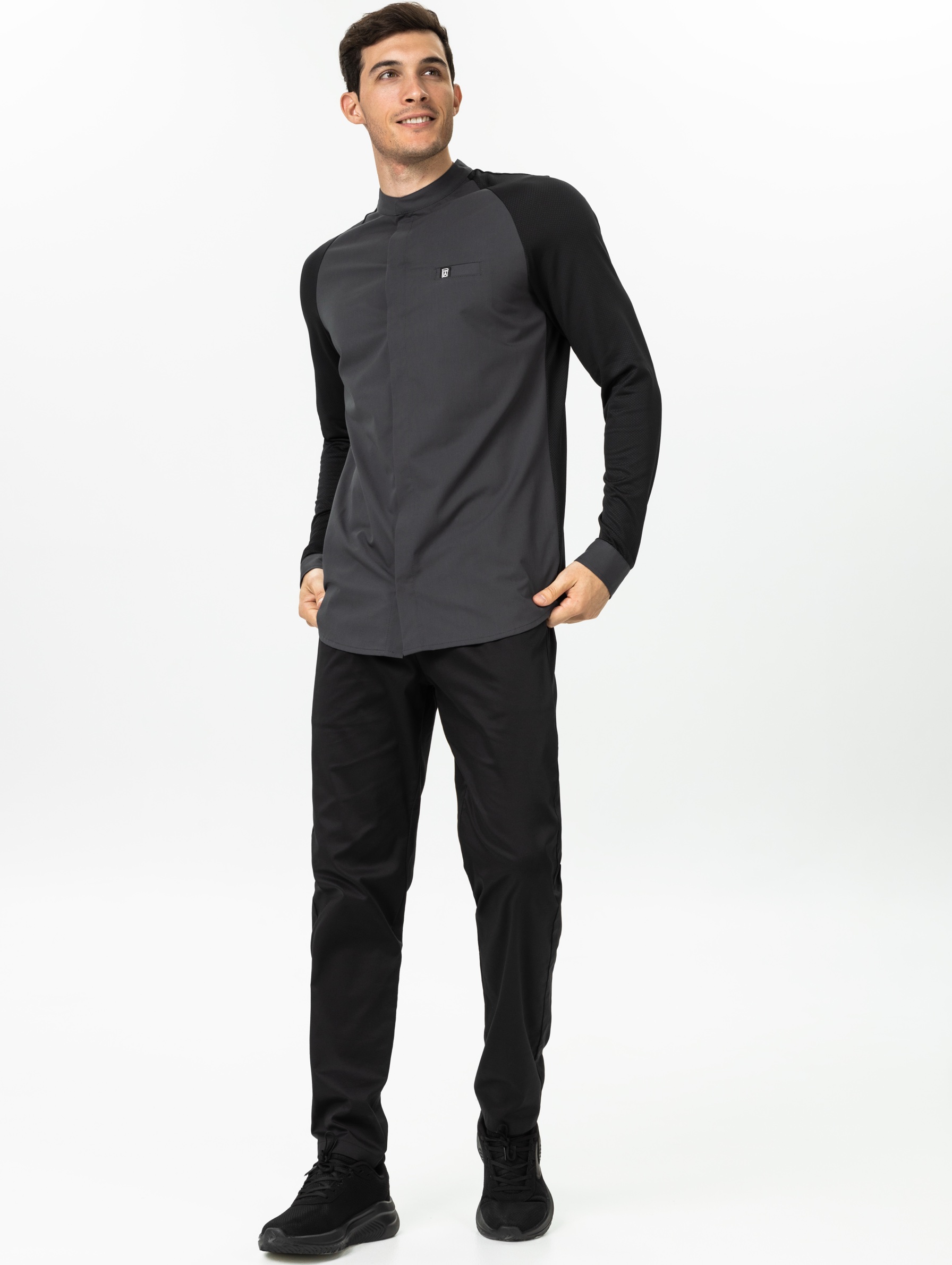 Поварской китель, SKIN, серый PLAT  Россия