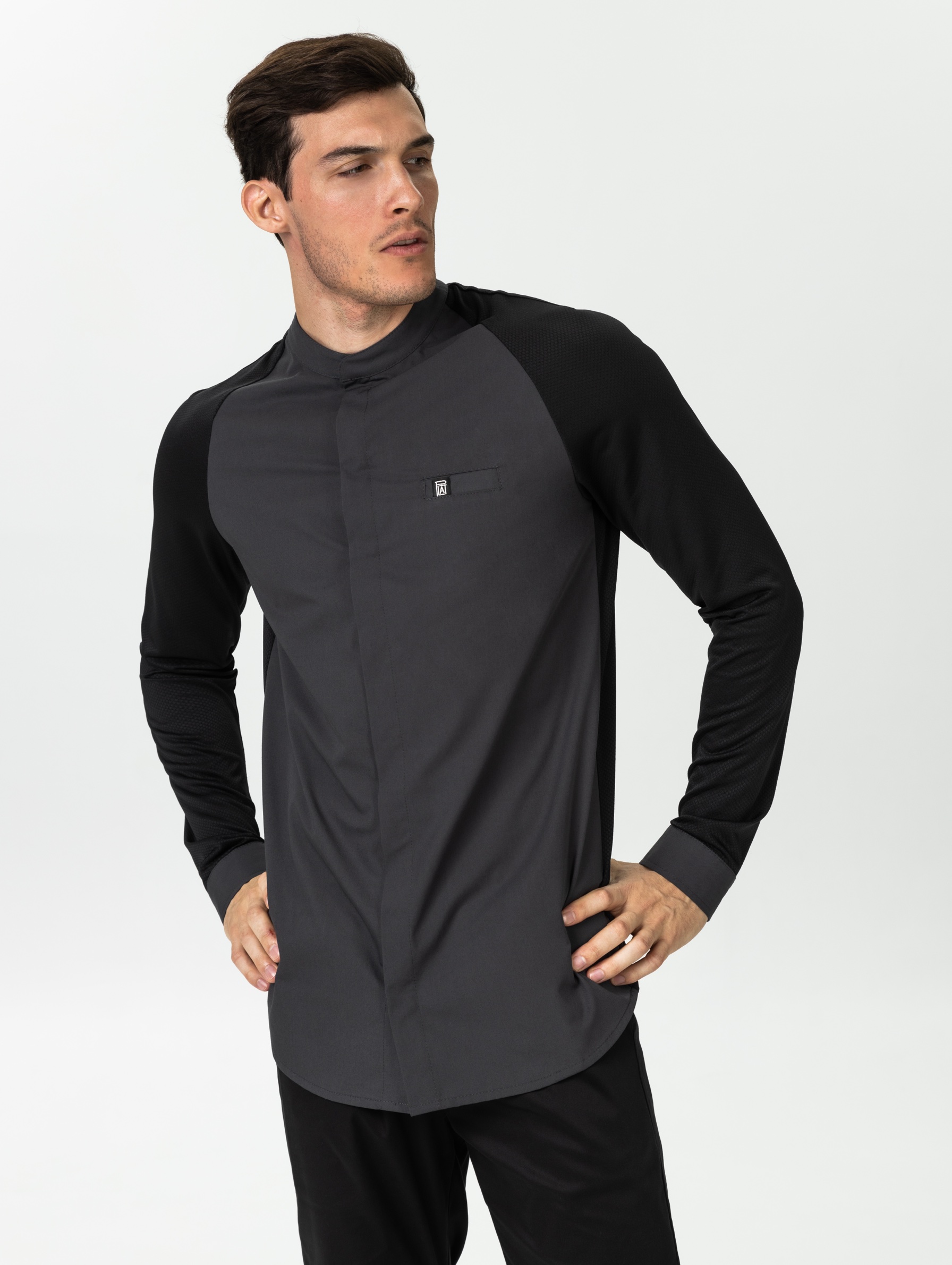 Поварской китель, SKIN, серый PLAT  Россия